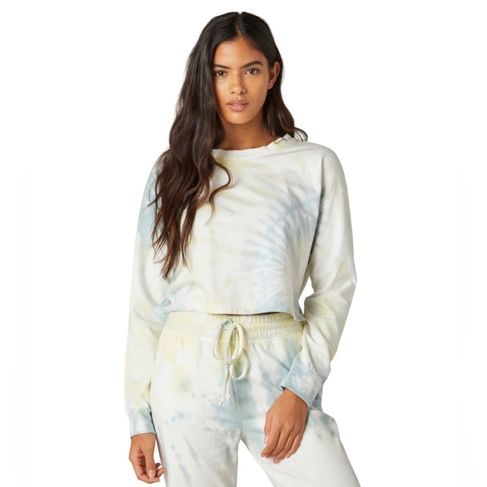 NWT Beyond Yoga Tie Dye Weekend Boxy Cropped Pullover
